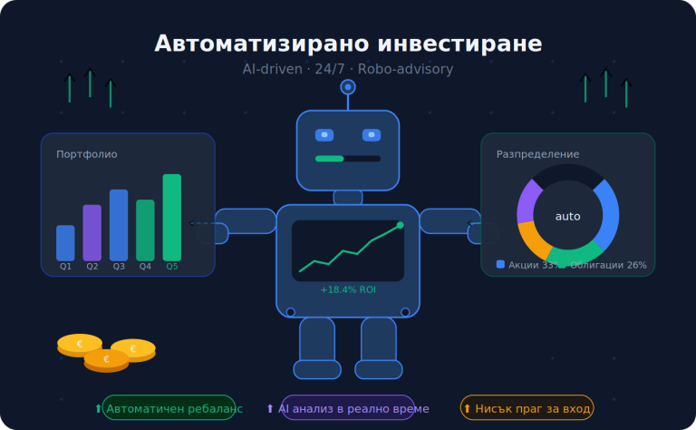 Robo-advisors: Как да инвестираш автоматично дори с малък капитал